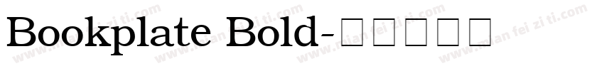 Bookplate Bold字体转换